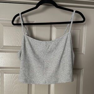 SHEIN Ribbed Crop Tank Top